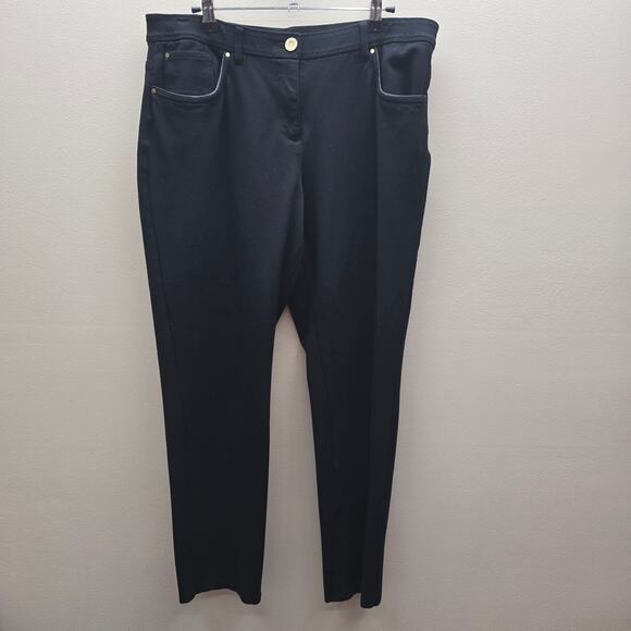 Chico's So Slimming Women's Ankle Pants Stretch Size 2 Short US Large/12 Work - Picture 1 of 6
